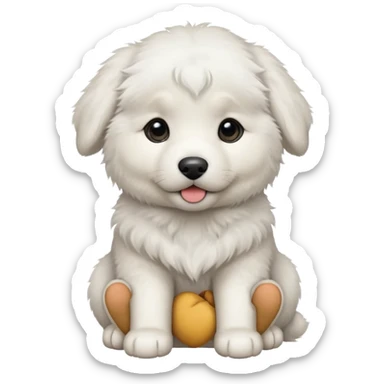 Great Pyrenees puppy sticker