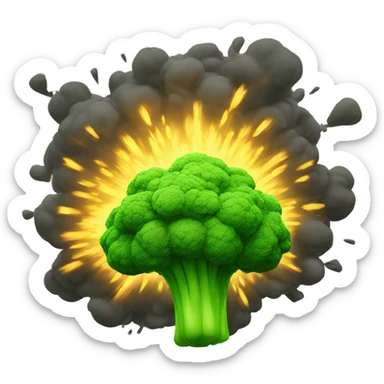 Brokkoli Explosion sticker
