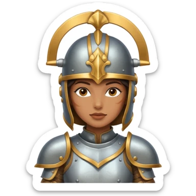 A woman looks like din quijote sticker