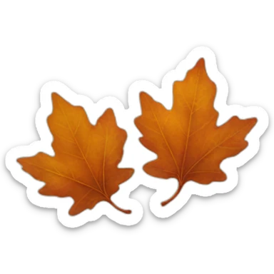 Fall leaves sticker
