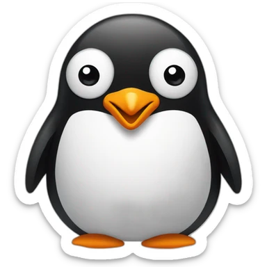 penguin shock sticker