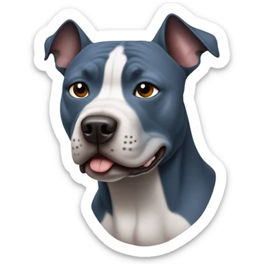 Blue staffy sticker