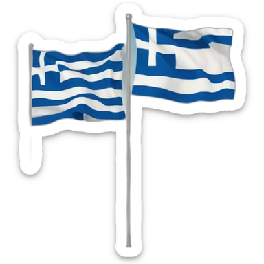 Greece flags sticker