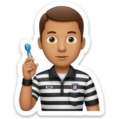 American football Referee sticker