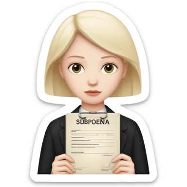 Go get a subpoena sticker