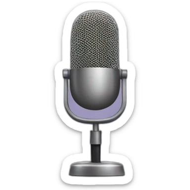 podcast mic sticker