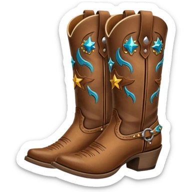 Cowgirl boots sticker