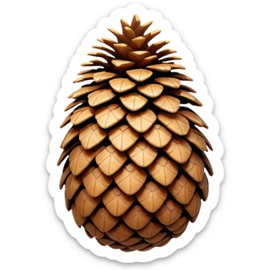Pine cone sticker