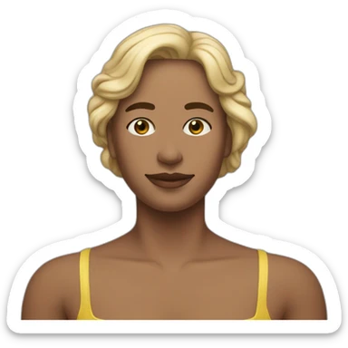 la joconde en maillot de bain sticker