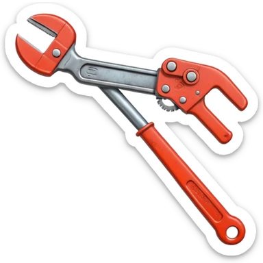 pipe wrench sticker