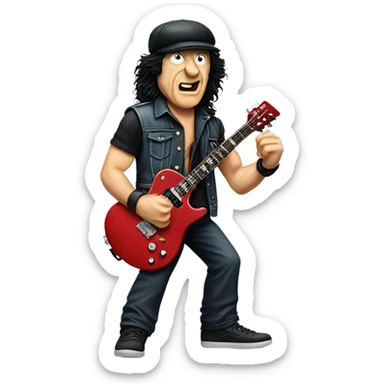 Brian Johnson ACDC sticker