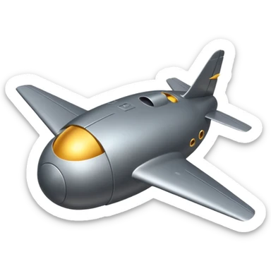 Bomb with wings sticker