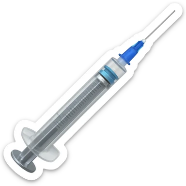 hospital syringe sticker