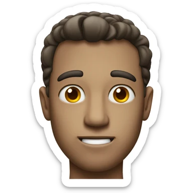 Overly smart guy sticker