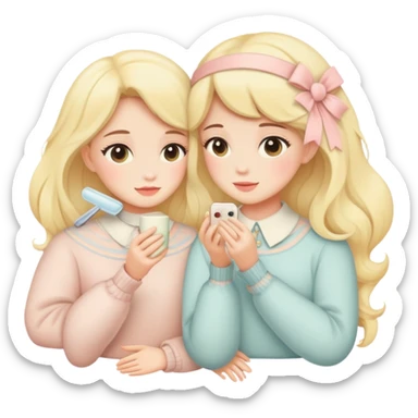 Warm pastels romantic vintage aesthetic  sticker