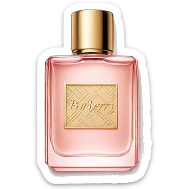 light pink burberry her perfume  sticker