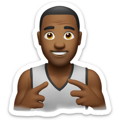 jul qui fait son signe avec les doigts sticker