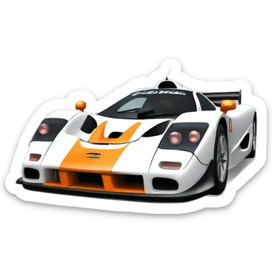 mclaren f1 race car sticker