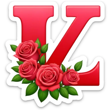 100 rose bouquet with the letter Z sticker