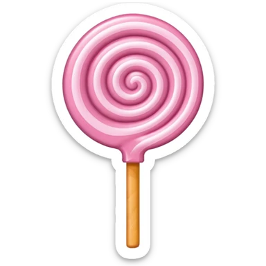 light pink lollipop sticker