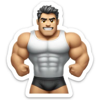 battery like a bodybuilder sticker