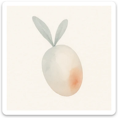 single sea buckthorn fruit sticker