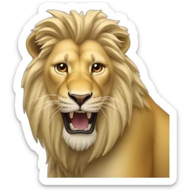 erling braut haaland as a lion sticker