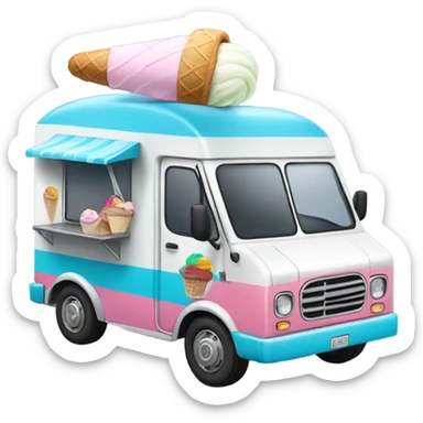 Ice cream truck  sticker
