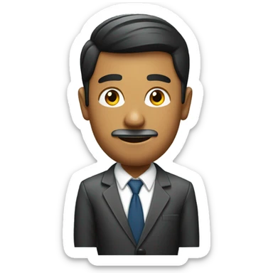 indian media reporter with microphone sticker