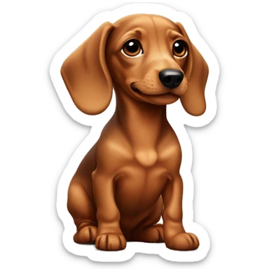 dachshund puppy  sticker