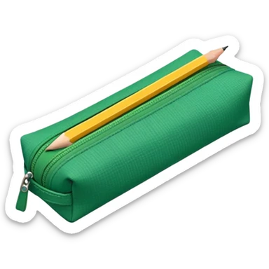 green Pencil Case sticker
