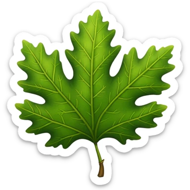 oak leaf sticker