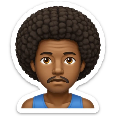 hombre afroamericano cansado de correr  sticker