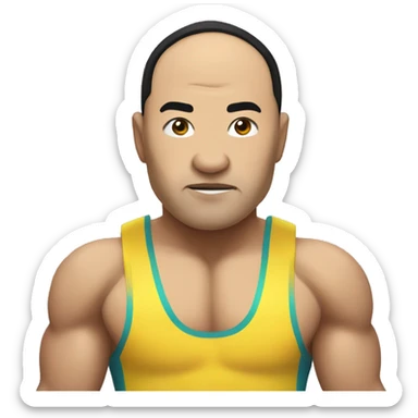 Kazakh arm-wrestler sticker