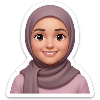 hijab women speaking sticker