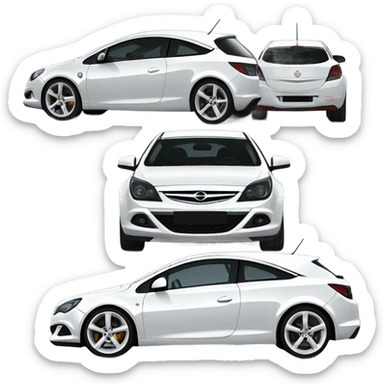 Opel Astra h gtc panoramic black sticker