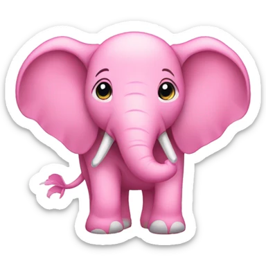 Elefante cor de Rosa  sticker