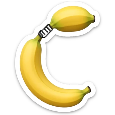 A banana clip is a curved, banana-shaped hair accessory with teeth on both sides that hinge together, designed to secure hair in a vertical ponytail or "banana curl" style sticker