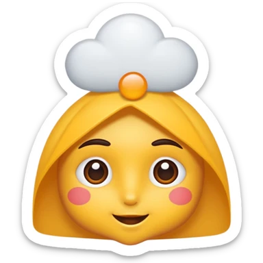 Beyaz boynu bükük gül sticker