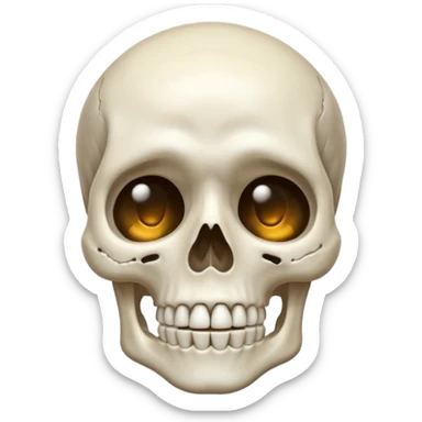 Squelette qui pleure sticker