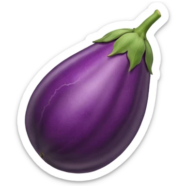 eggplant with veins sticker