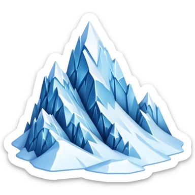 ice mountains sticker