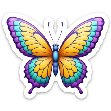 butterfly sticker