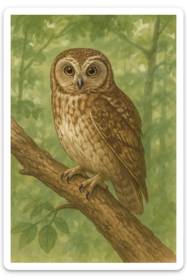 Owl sticker