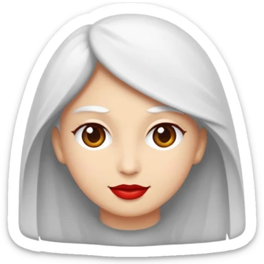 kadın kırmızı küpeli sarışın sticker