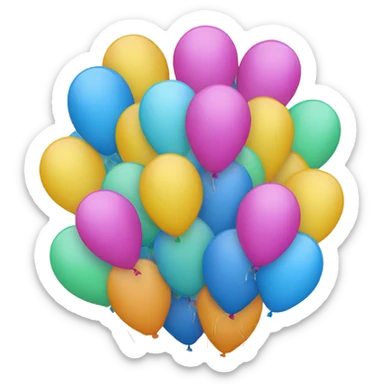 Birthday Ballons sticker