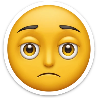 Eye twitching emoji sticker