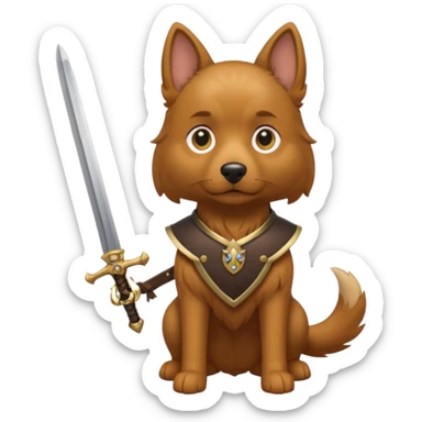 собака з мечем sticker