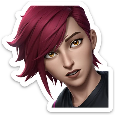 vi from league of legends sticker
