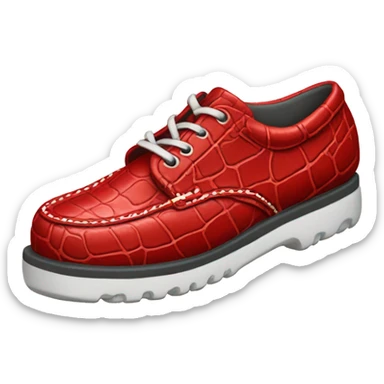 Red croc shoe sticker
